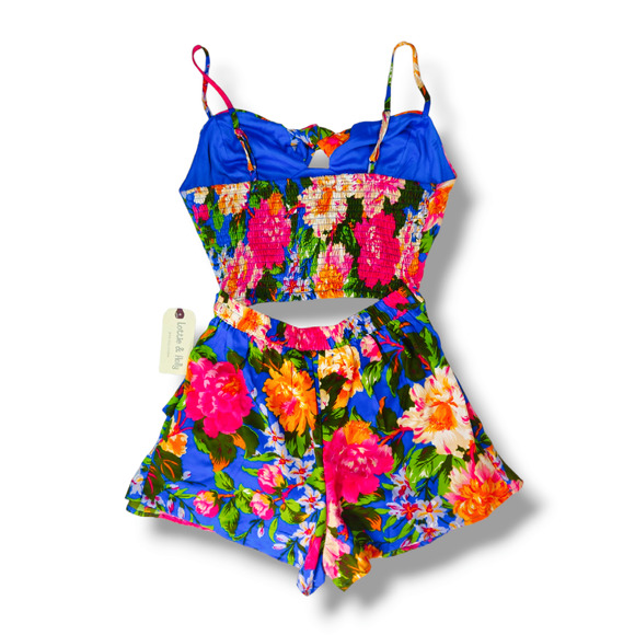 NWT B.O.G. Lottie & Holly Coordinated 2pc Set Crop Top & Skort Sz. M [8-10] Blue - Picture 4 of 8